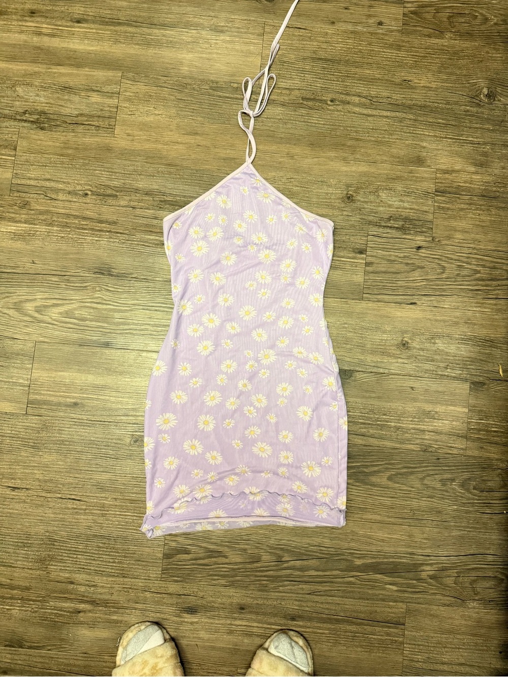 Rue21 Lavender Daisy Halter Mini Dress